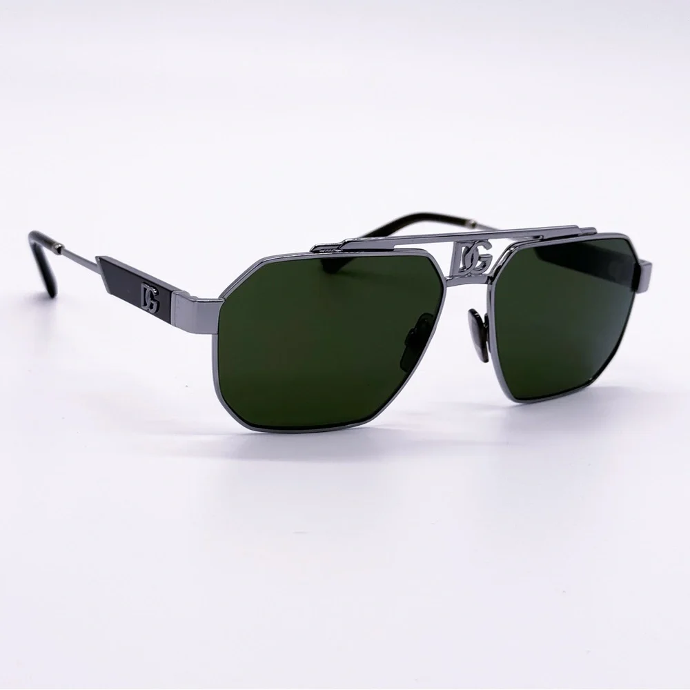 NEW DOLCE&GABBANA DG2294 04/71 MEN PILOT METAL SUNGLASSES DG 2294